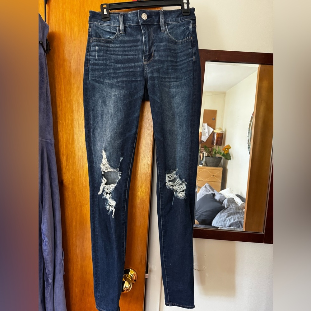 American Eagle high-rise jeggings long
